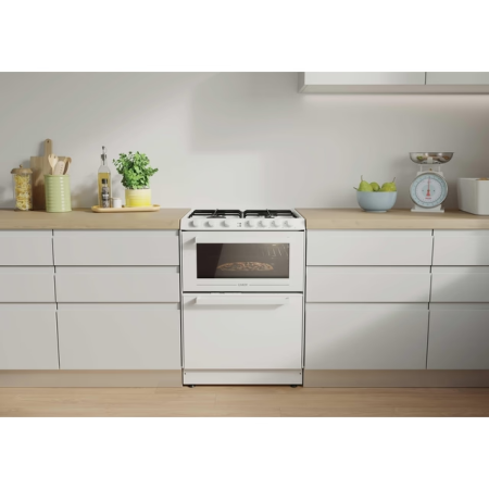 Minibucatarie, Concept unic 3 in 1 Candy pentru spatii mici, format din plita pe gaz + cuptor electric + masina de spalat vase - ALB L 60 x l 60 x H 86.5 - 87.6 cm ( 6 programe msv cls A (rapid 32 min [2]