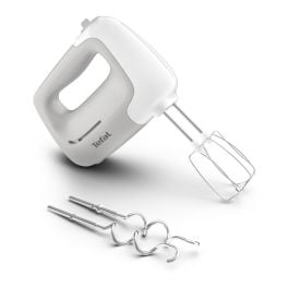 Tefal Tefal Prepararea alimentelor Tefal Prepararea alimentelor Mixere de mână - Mixer de mână Tefal Prep'Mix HT450B38, 450W, 5 trepte viteză, 2 teluri, 2 cârlige, funcție turbo, alb & gri