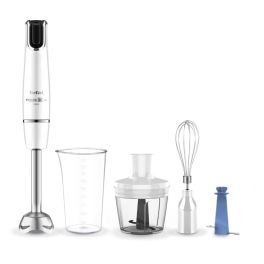 Tefal Tefal Prepararea alimentelor Tefal Prepararea alimentelor Blendere verticale - Mixer vertical Tefal InfinyForce HB944138, 1000W, recipient 800 ml, lame Powelix, accesoriu zdrobire gheață, tocător, tel, alb