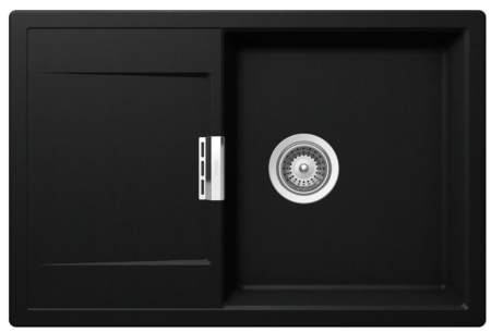 Casa si bucatarie  - Chiuvetă bucătărie Schock Mono D-100 MOND100PURO, Cristadur, 765 x 510 mm, Negru