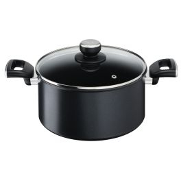 Articole de bucătărie - Oală Unlimited G2554672, 24 cm, înveliș antiaderent 100% sigur, Titanium Anti-Scratch, Thermo-Signal™, bază Thermo-Fusion™, aluminiu, negru