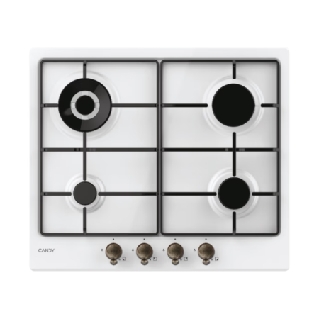 Aparate pentru gatit - Plita incorporabila Candy CHW6BR4WGTWA, Gaz, 4 Arzatoare, Siguranta arzatoare, Alb