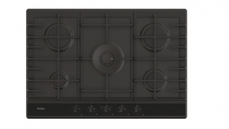 Plite incorporabile - Plita incorporabila pe Gaz, seria 6, 5 arzatoare, 75 cm, Negru