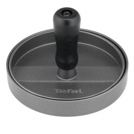Accesorii - Presă pentru burgeri Tefal K1851134, 12 cm, acoperire antiaderentă, crestături pentru formare uniformă, compatibilă cu mașina de spălat vase, gri & negru