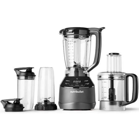 Roboți de bucătărie - Robot de bucătărie Nutribullet Triple Prep NBF580B, 3 în 1