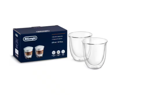 Cafea  - Set 2 pahare Cappuccino De'Longhi DLSC311