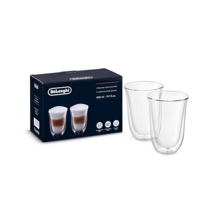 Cafea  - Set 2 pahare Latte De'Longhi DLSC312