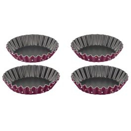 Forme de copt - Set 4 forme pentru copt briose Tefal PerfectBake J5558102, 11 cm, înveliș antiaderent