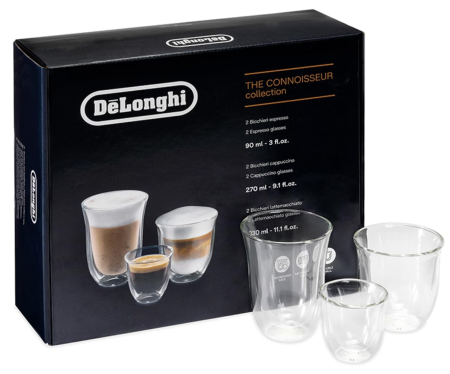 Accesorii electrocasnice - Set 6 pahare De’Longhi DLSC302 Mix (90/270/330 ml)