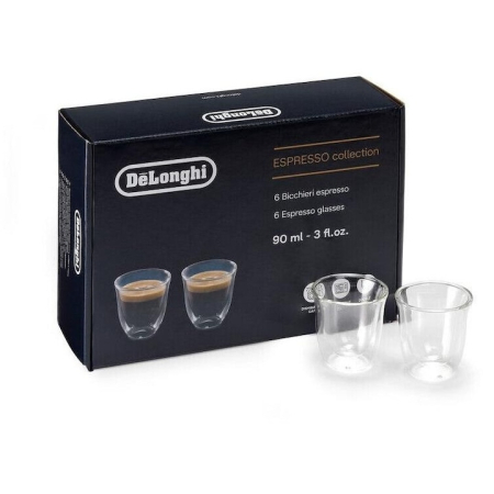 Cafea  - Set 6 pahare Espresso De'Longhi Essential Collection DLSC300