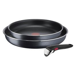 Articole de bucătărie - Set de 3 piese Ingenio XL Force L1589132, tigaie 24/28 cm, mâner detașabil, înveliș antiaderent, Thermo-Signal