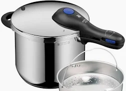 Bucatarie si servire - Set oale sub presiune WMF Perfect Plus One Pot Schnellkochtopf-Set 6.5L + 3L, inox Cromargan, inducție, 2 piese