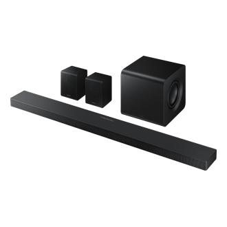 Soundbar - Soundbar 5.1.2 canale cu subwoofer si boxe spate wireless, Dolby Atmos, HDMI eARC, Wi-Fi, negru