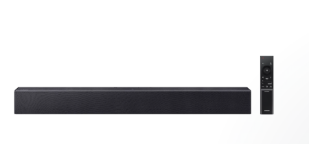 Soundbar - Soundbar Samsung HW-B400F/EN, 2.0 canale, subwoofer integrat, Bluetooth, HDMI ARC, Dolby 2ch, 641 x 66,5 x 107 mm, negru titan