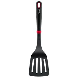 Articole de bucătărie - Spatula cu fante Tefal Ingenio+ K1984634, rezistenta la temperaturi inalte, compatibilitate cu masina de spalat vase, plastic, negru & rosu