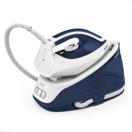 Îngrijirea țesăturilor - Stație de călcat cu abur TEFAL Express Essential SV6116E0, 2200W, 270g/min, 1.4l, talpă ceramică, alb-albastru