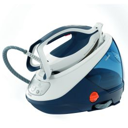 Îngrijirea țesăturilor - Stație de călcat de înaltă presiune Pro Express Protect GV9221E0, 7.6 bari, 2600 W, 550 g/min, 1.8 L, talpa Durilium AirGlide AutoClean, colector de calcar detașabil, alb & albastru