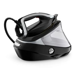 Îngrijirea țesăturilor - Stație de călcat de înaltă presiune Pro Express Vision Tefal GV9821E0, Smart LED Vision, 3000 W, 180 g/min, 9 bari, 800 g/min, tehnologie Smart Steam, colector calcar, negru & argintiu