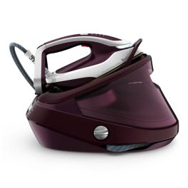 Îngrijirea țesăturilor - Stație de călcat de înaltă presiune Tefal Pro Express Vision GV9810E0, 3000W, 8.3 bari, jet de abur 680 g/min, abur variabil 180 g/min, Smart LED Vision, sistem antipicurare, visiniu & alb