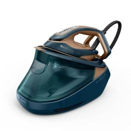 Îngrijirea țesăturilor - Stație de călcat de înaltă presiune Tefal Pro Express Vision Max GV9920E0, 3000W, 9 bari, abur variabil 0 - 215 g/min, jet de abur până la 850 g/min, abur vertical, rezervor apă 1.2L, verde & bronz