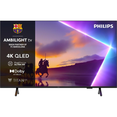TV - Televizor LED 4K Smart TV 50 inch, Ambilight, Titan OS, Dolby Vision Atmos, HDMI 2.1, negru