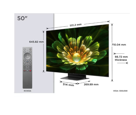 Televizor TCL 50C7K, 50 inch, Mini LED, 4K, 144 Hz [1]