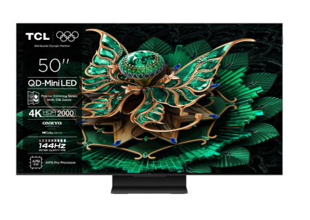 Televizoare - Televizor TCL 50C7K, 50 inch, Mini LED, 4K, 144 Hz