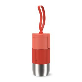 Termosuri - Termos Tefal beYou N2190310, inox, 0.36 L, 100% etanș, capac tip flip, argintiu & portocaliu