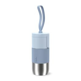 Termosuri - Termos Tefal beYou N2190410, inox, 0.36 L, 100% etanș, capac cu filet, argintiu & albastru