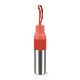 Termosuri - Termos Tefal beYou N3120910, inox, 0.7 L, fără BPA, 100% etanș, capac tip flip, argintiu & portocaliu