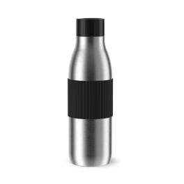 Termosuri - Termos Tefal BluSpin N3113510, inox, 0.7 L, 100% etanș, argintiu & negru