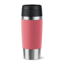 Termosuri - Termos Tefal Travel Mug Classic N2024410, 0.36 L, pastrare la rece 12 ore, pastrare la cald 6 ore, roz & argintiu