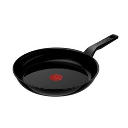 Articole de bucătărie - Tigaie Tefal Renew de 28 cm C4320623, 100% aluminiu reciclat, indicator Thermo-Signal, compatibil cu inducția, înveliș ceramic, negru
