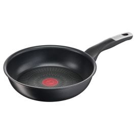 Articole de bucătărie - Tigaie Unlimited G2550672, 28 cm, înveliș antiaderent, Titanium Anti-Scratch, Thermo-Signal™, bază Thermo-Fusion™, aluminiu, negru