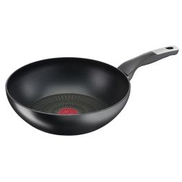 Articole de bucătărie - Tigaie Wok Unlimited G2551972, 28 cm, înveliș antiaderent, Titanium Anti-Scratch, Thermo-Signal™, bază Thermo-Fusion™, aluminiu, negru