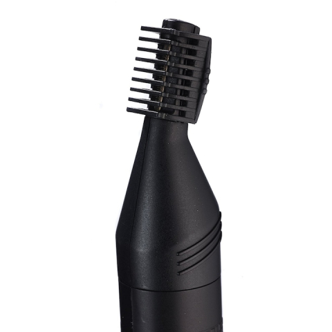 Trimmer pentru nas și urechi BaByliss E652E, negru, cap detașabil și lavabil, pe baterii [1]