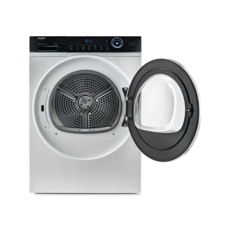 Uscator de rufe Haier HD90-A3979-S, Pompa de caldura cu compresor inverter, 9 kg, Clasa C, iRefresh, Dry Senso, Pillow drum, 14 programe, display LED cu Touch control, iTime, filtru triplu, alba - usa [1]