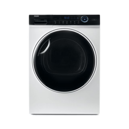 Uscatoare de rufe - Uscator de rufe Haier HD90-A3979-S, Pompa de caldura cu compresor inverter, 9 kg, Clasa C, iRefresh, Dry Senso, Pillow drum, 14 programe, display LED cu Touch control, iTime, filtru triplu, alba - usa