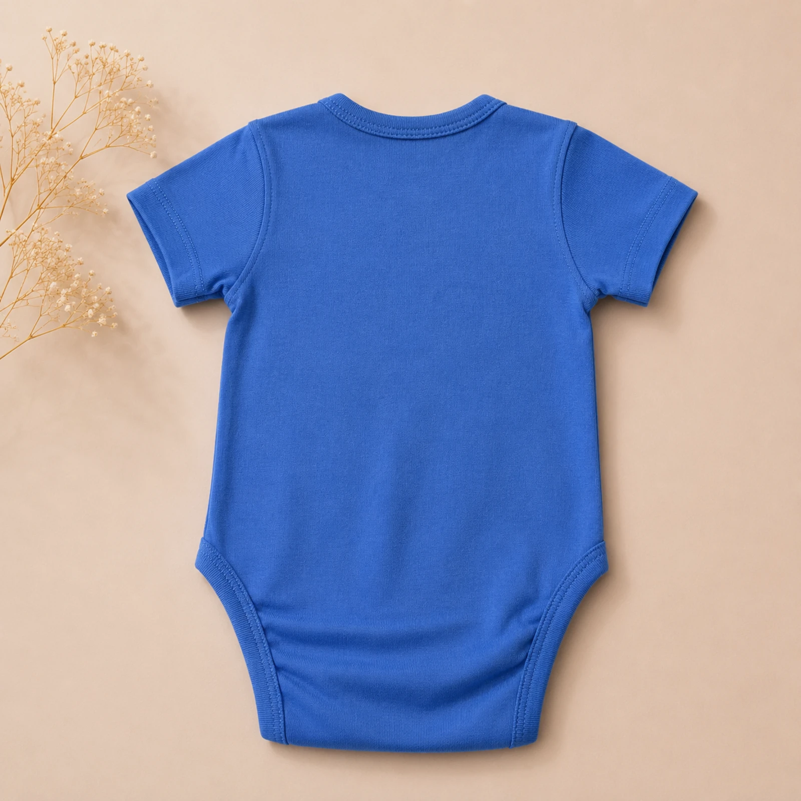 Body kimono scurt pentru nou-născuți și bebeluși din bumbac – EVER - albastru [2]