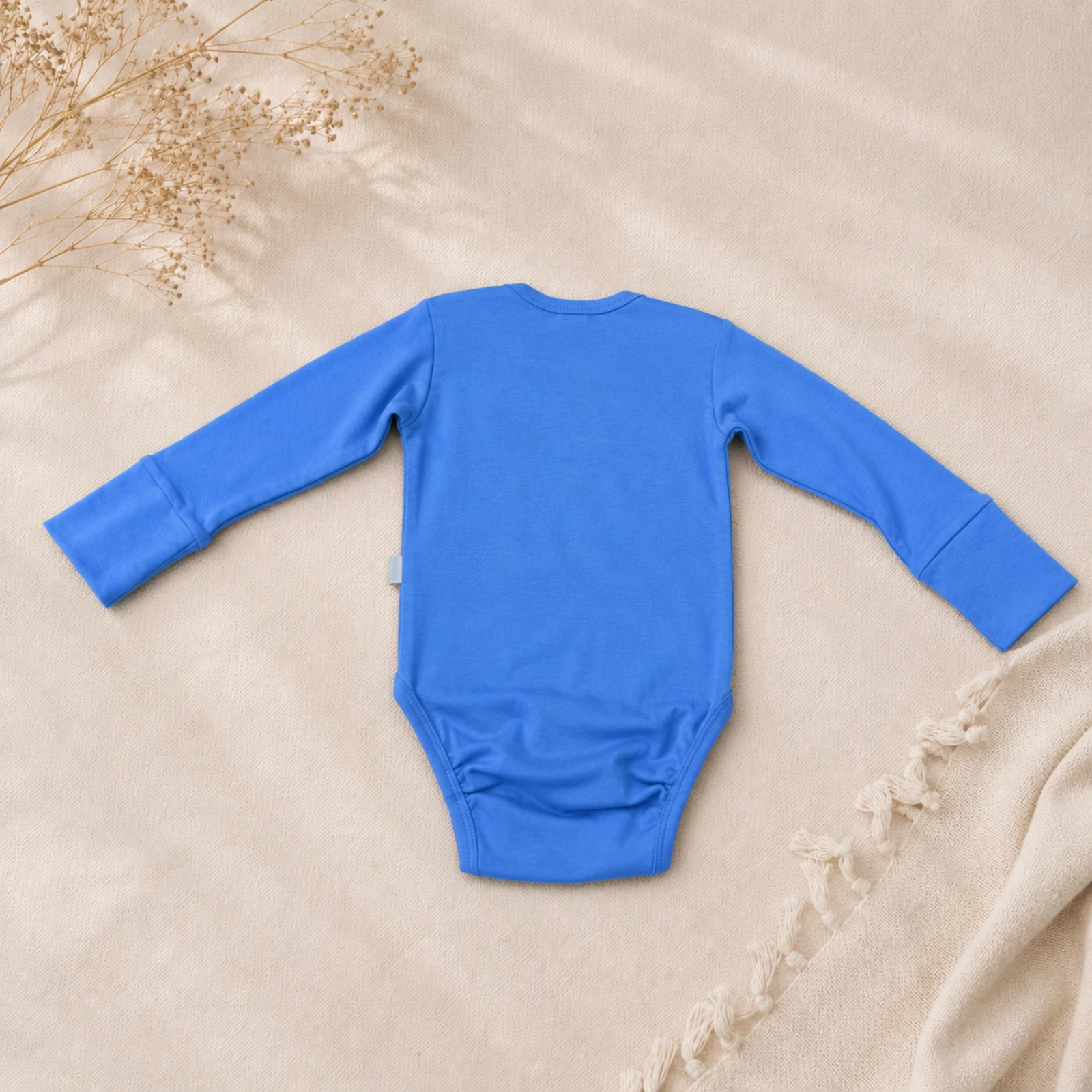 Body pentru bebeluși din bumbac – EVER - albastru [2]