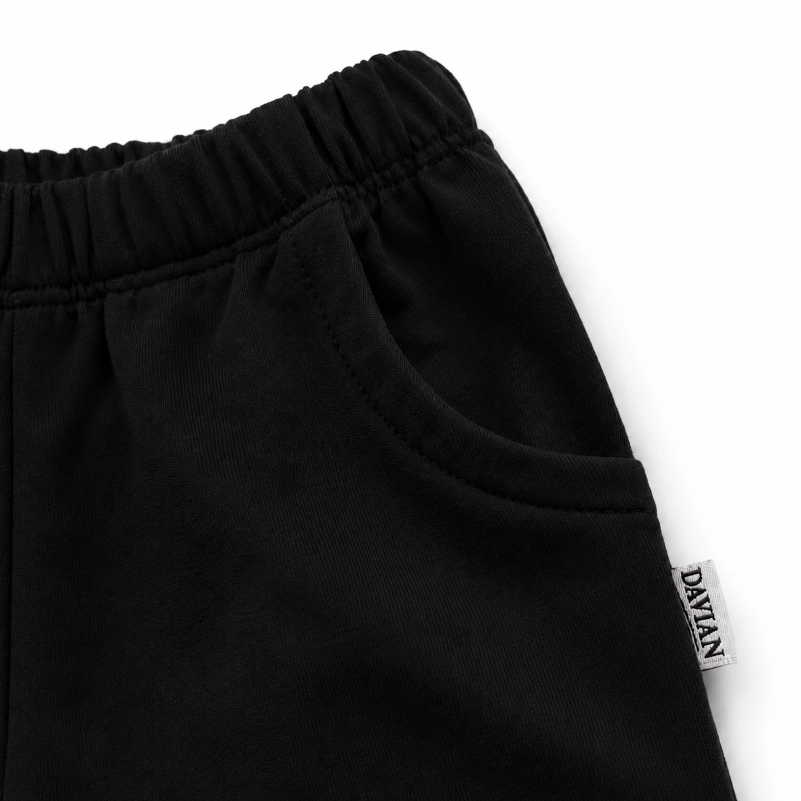 Pantaloni scurți pentru bebeluși și copii cu buzunare din bumbac - EVER - negru [2]