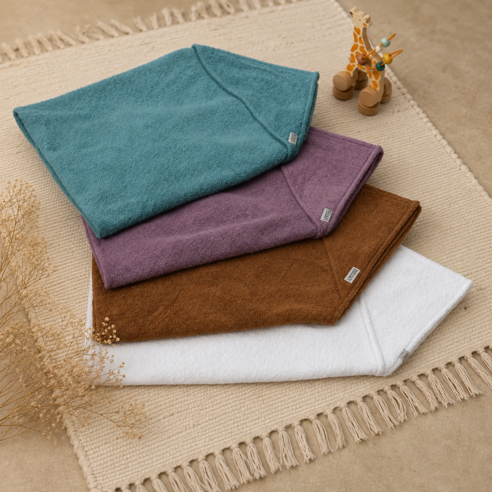 Prosop cu glugă COCOON 100x100 cm - turquoise [4]