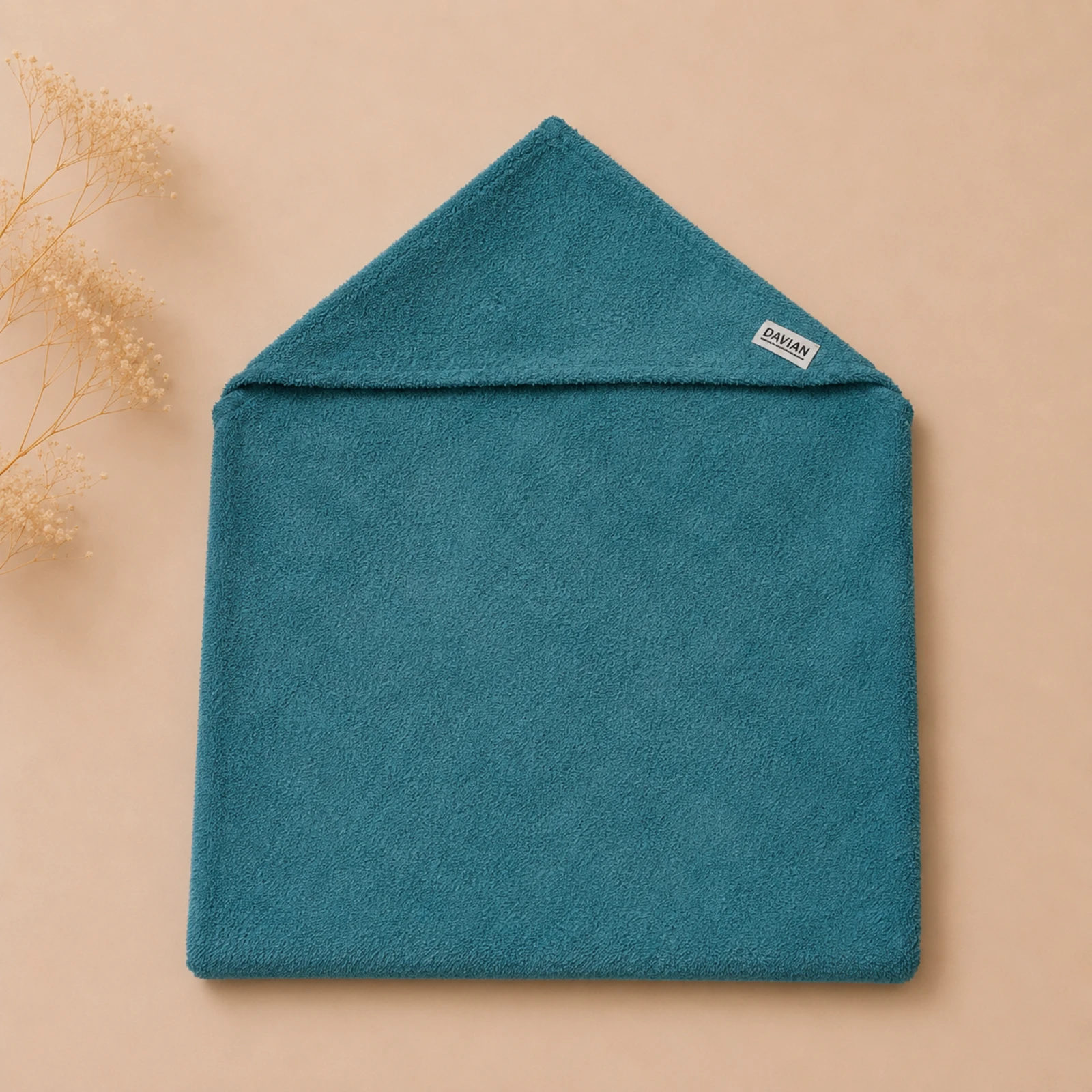 Prosop cu glugă COCOON 100x100 cm - turquoise [3]