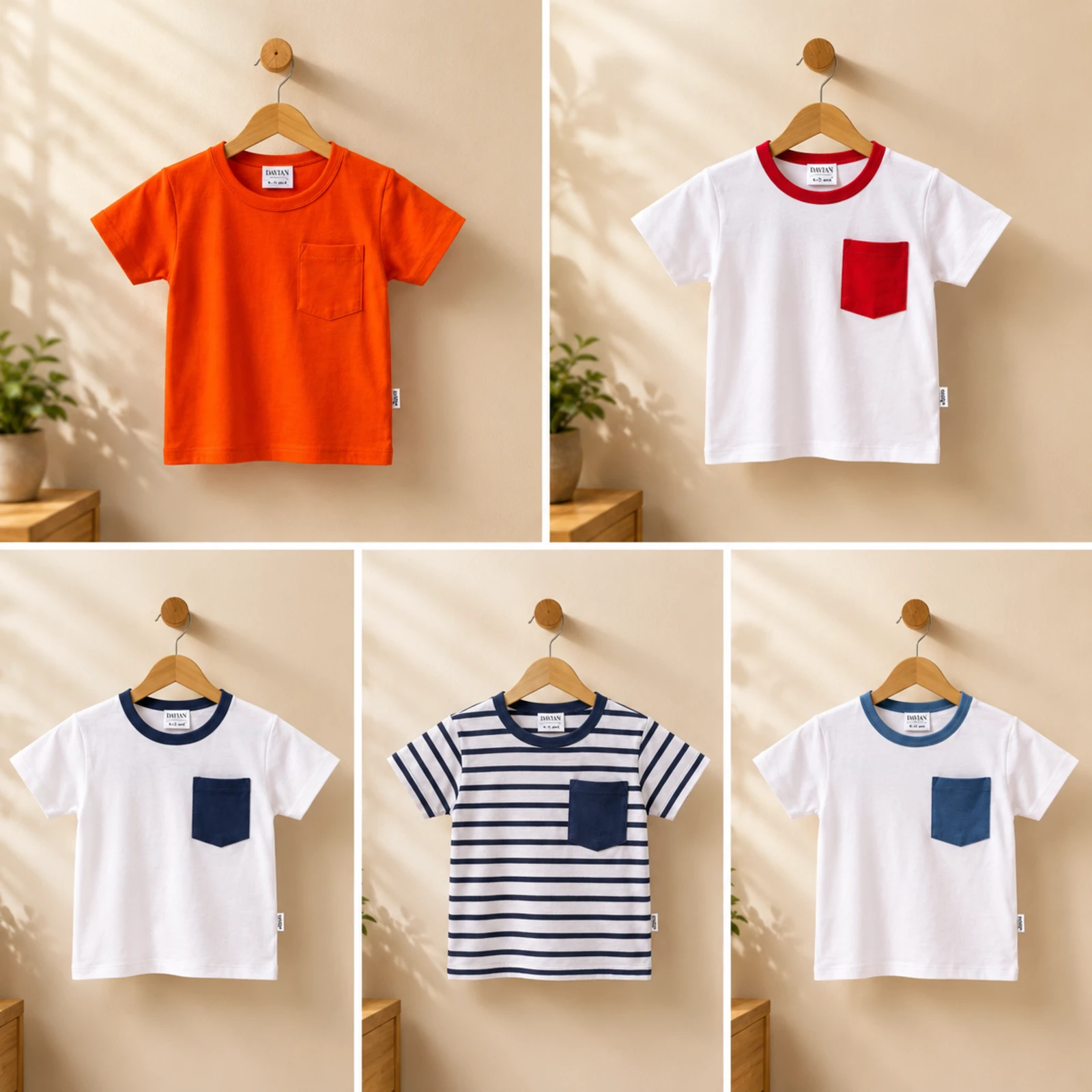 Tricou pentru bebeluși și copii cu bumbac organic – EVER - portocaliu [5]
