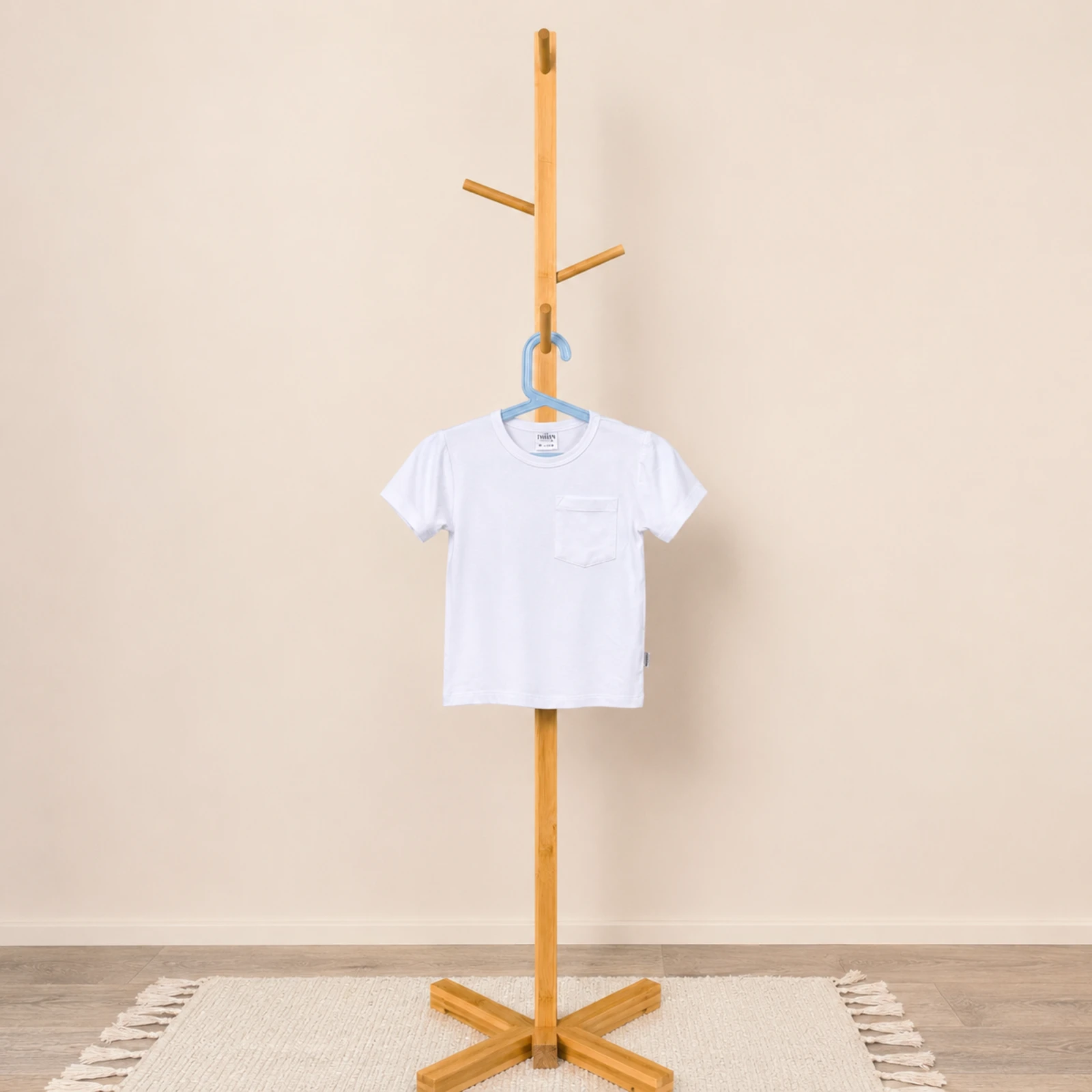 Tricou pentru bebeluși și copii din bambus - PURE, alb [2]