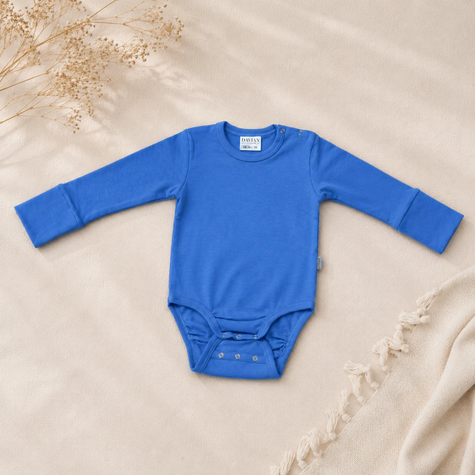 Body - Body pentru bebeluși din bumbac – EVER - albastru
