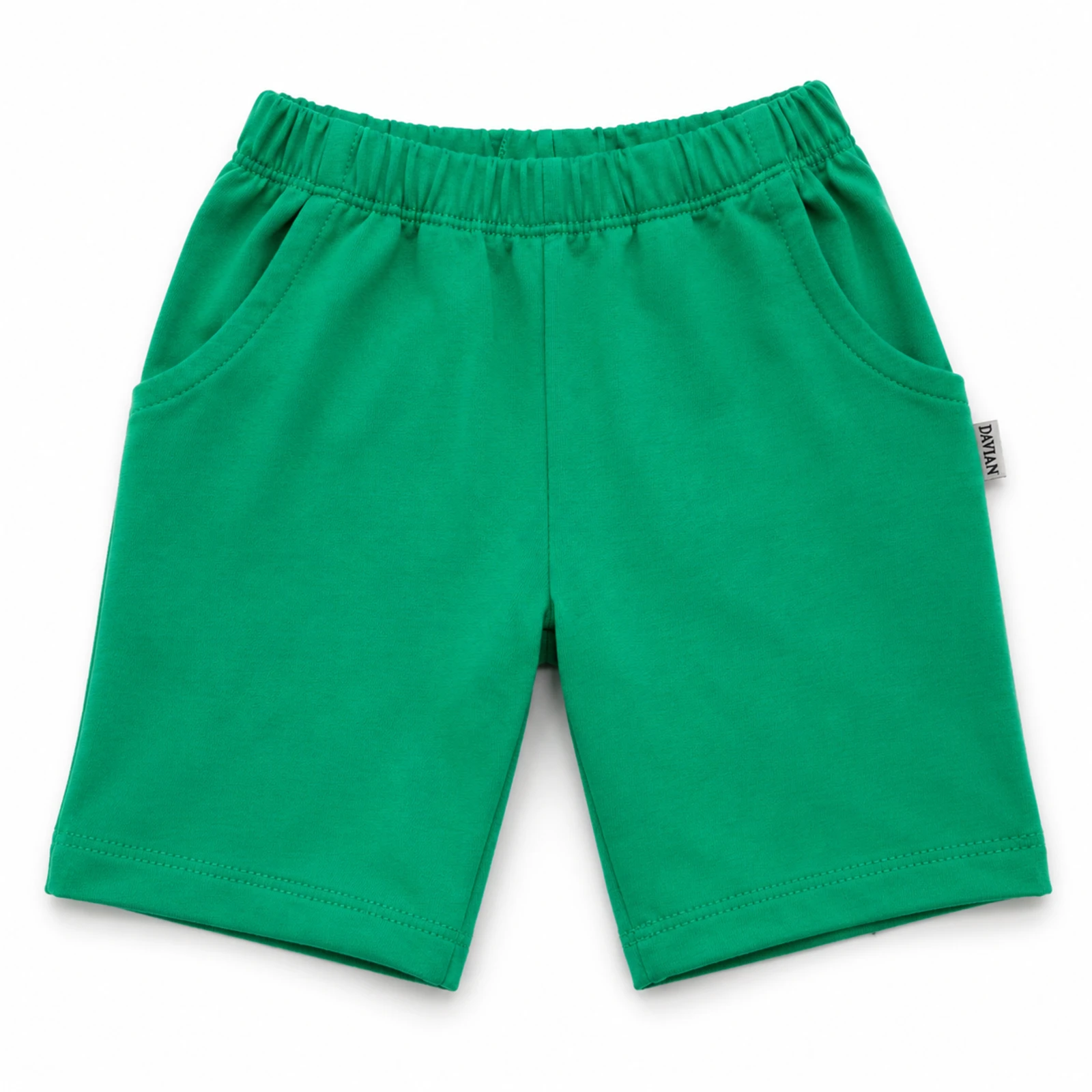 Pantaloni - Pantaloni scurți pentru bebeluși și copii cu buzunare din bumbac - EVER - verde