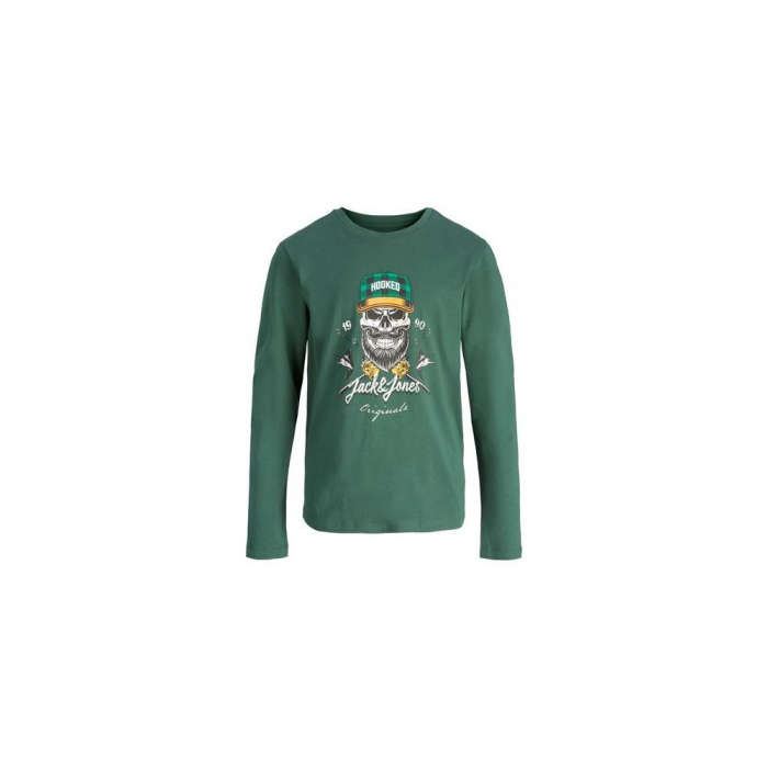 Bluza pentru copii cu imprimeu verde cu crani [1]
