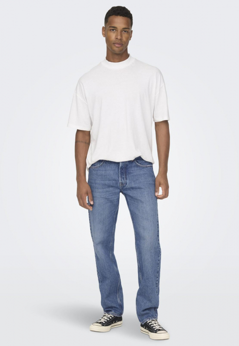 Blugi loose fit - medium blue denim [1]