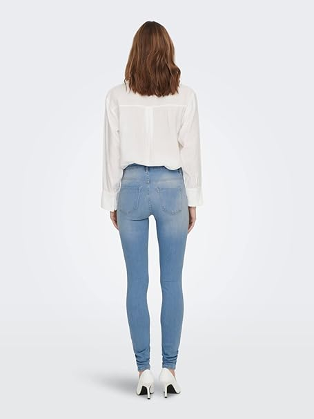 Blugi skinny cu talie înaltă Forever [4]